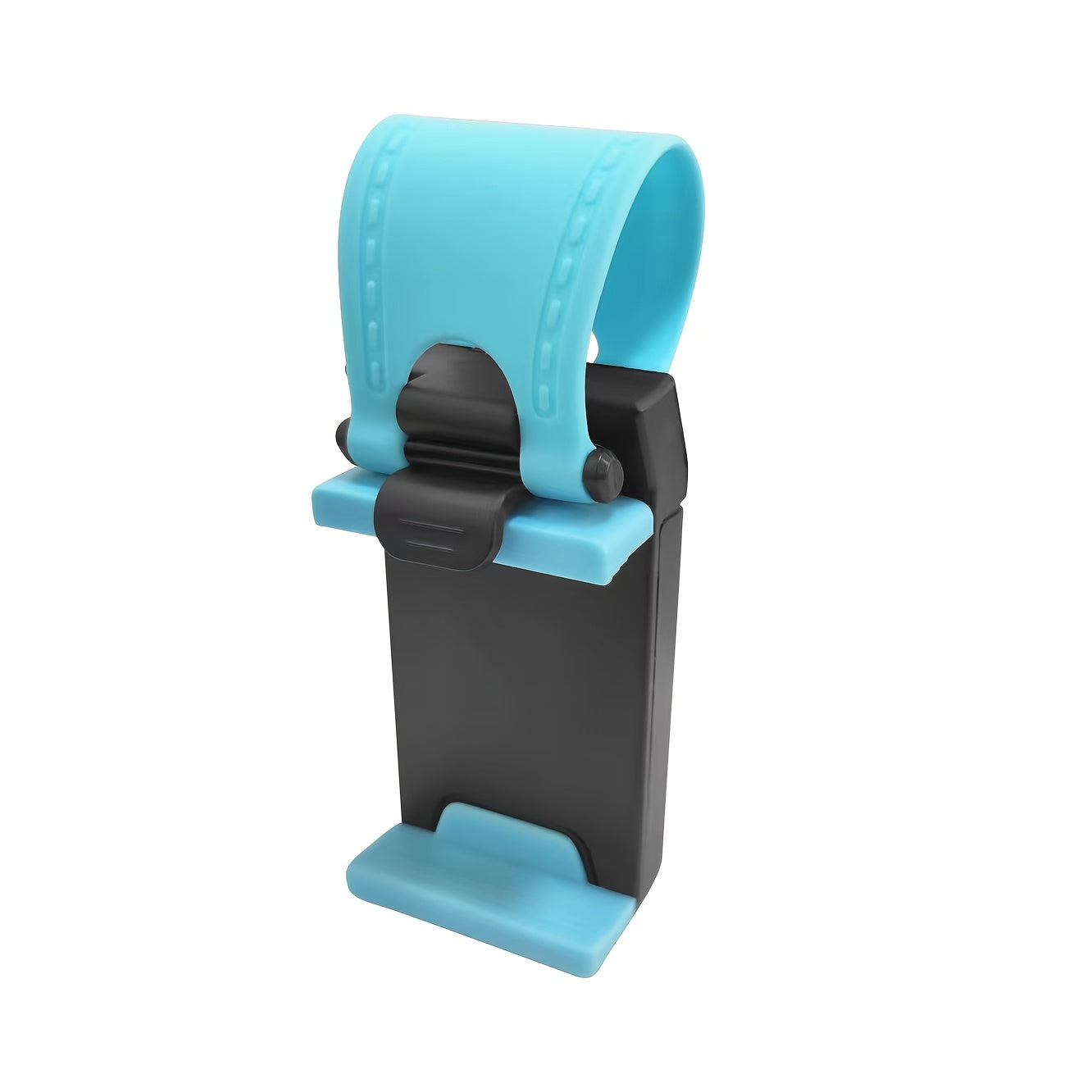 Universal Car Phone Holder, Plastic Steering Wheel Mount, Mobile-Phone Stand Support, Bike Clip Mount, Durable and Easy to Use