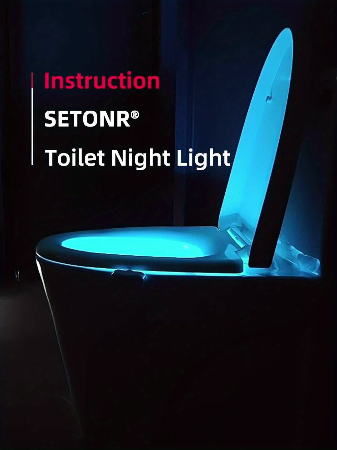 Toiletten Licht, WC-Licht, Bewegungssensor, 16 verschiedene Farben, WC Nachtlicht