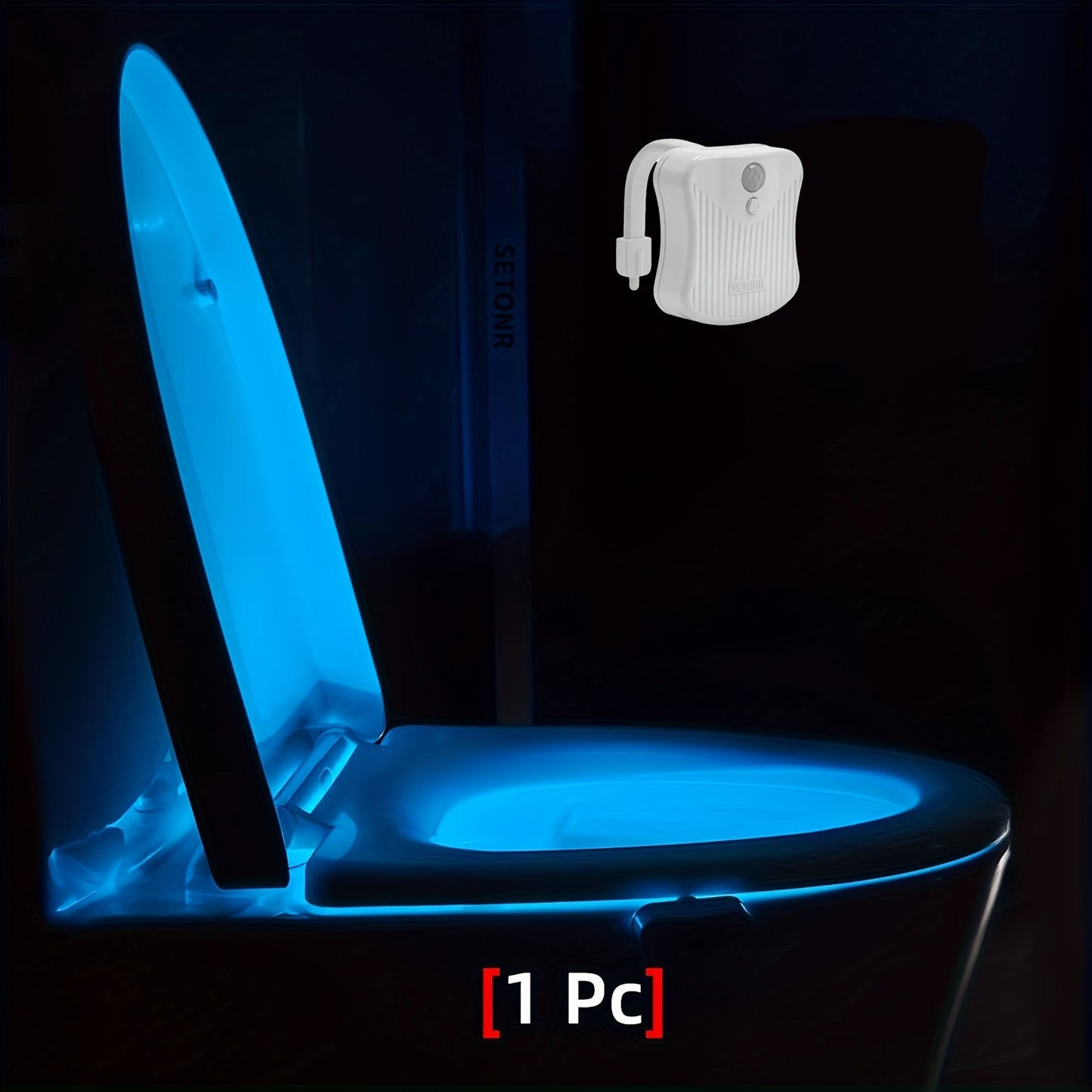 Toiletten Licht, WC-Licht, Bewegungssensor, 16 verschiedene Farben, WC Nachtlicht