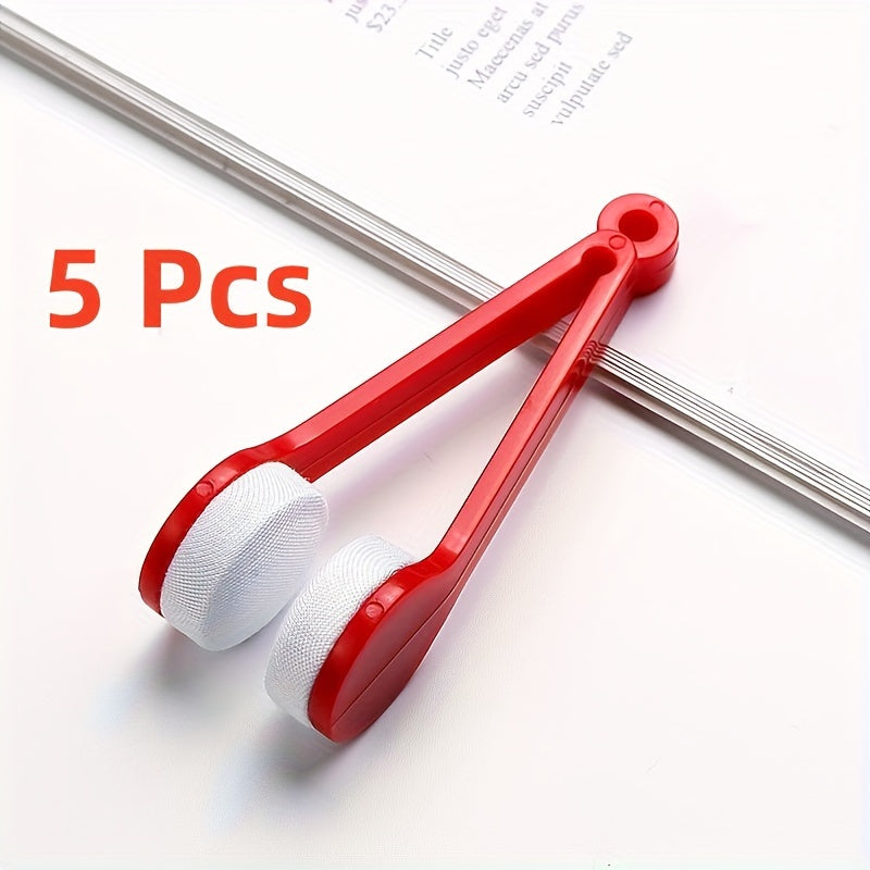 CrystalClear 5pcs Eyeglass Cleaning Kit - Portable Travel Set with Microfiber Cloths & Dual-Sided Brushes, Keep Your Glasses Spotless Anytime, Anywhere