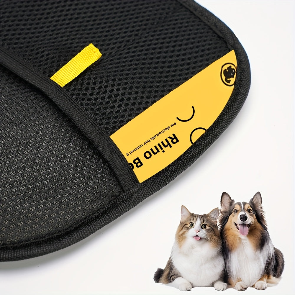 Two Household Hair Removal Brushes, a Pet Hair Removal Tool, Static Electricity Hair Removal Gloves, Reusable, Convenient And Quick, Suitable for Various Environments.