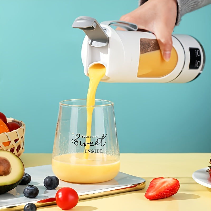 USB Charging Portable Cordless Blender and Handheld Juicer - Easy to Clean, Perfect for Smoothies & Fresh Fruit Drinks, 10.14oz. to 16.91oz Capacity with Digital Display Screen – Ideal for Home Office Travel Outdoor Mini Sh