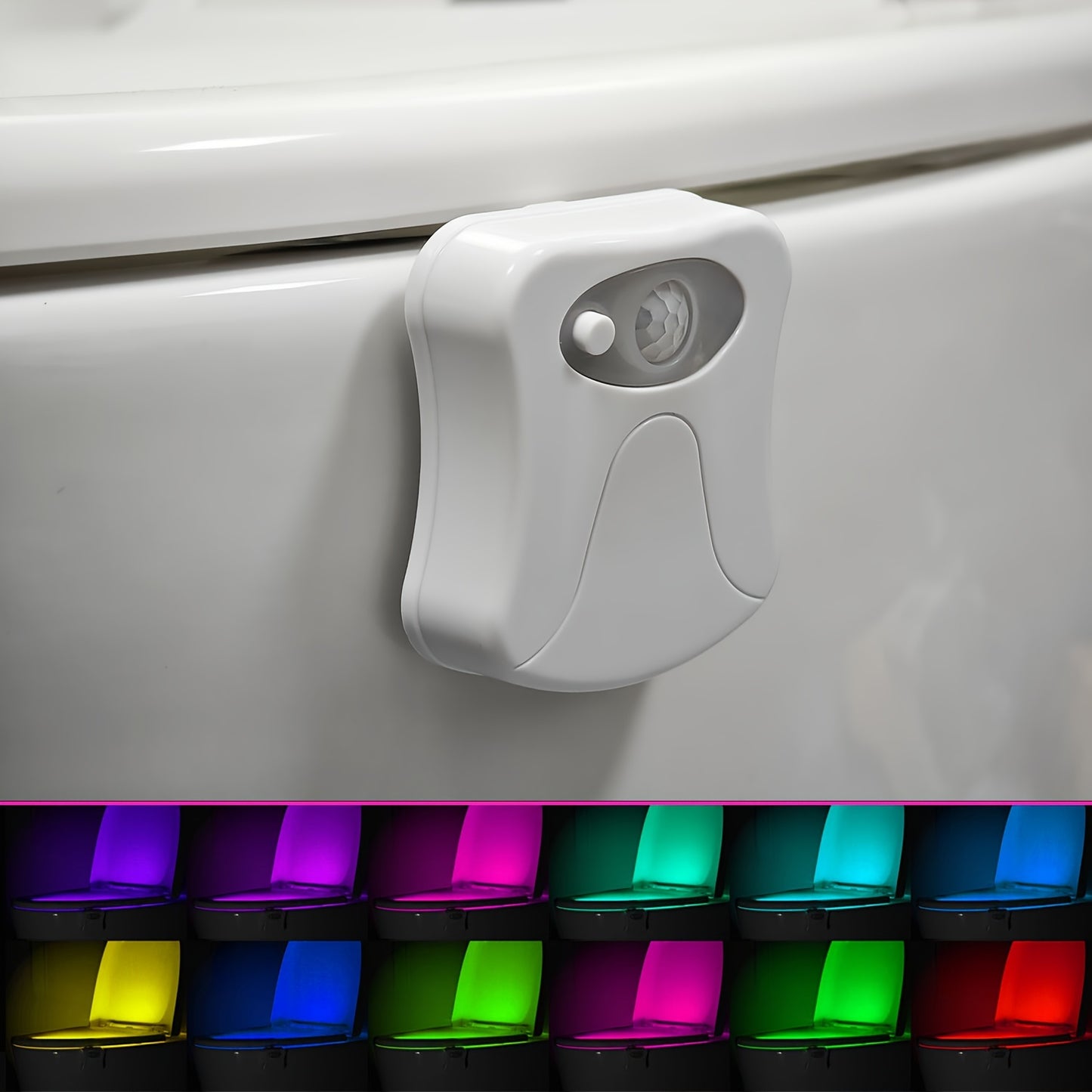 Toiletten Licht, WC-Licht, Bewegungssensor, 16 verschiedene Farben, WC Nachtlicht