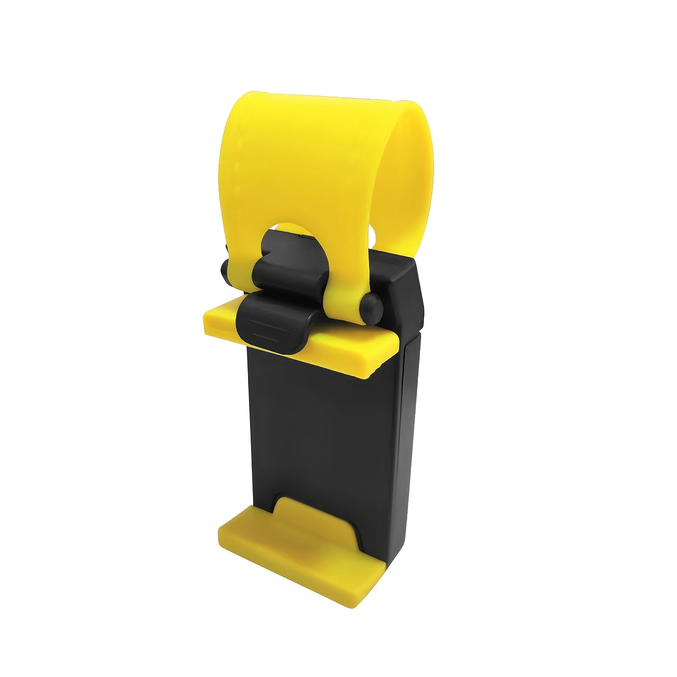 Universal Car Phone Holder, Plastic Steering Wheel Mount, Mobile-Phone Stand Support, Bike Clip Mount, Durable and Easy to Use