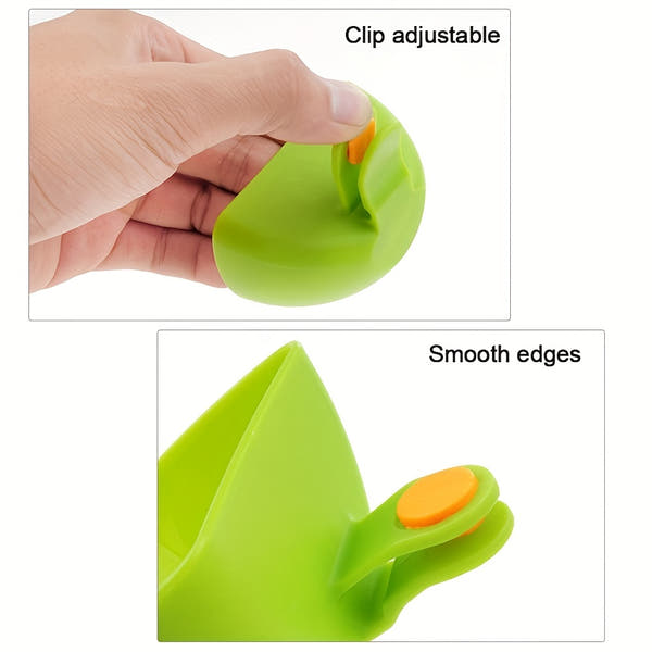 4pcs Colorful Plastic Dip Clip Bowl Plate Holders - Vibrant Green, Pink, Orange & Yellow - Durable PP Material, Dishwasher Safe, Perfect for Chips, Sauces, Veggies & Outdoor Gatherings