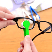 CrystalClear 5pcs Eyeglass Cleaning Kit - Portable Travel Set with Microfiber Cloths & Dual-Sided Brushes, Keep Your Glasses Spotless Anytime, Anywhere