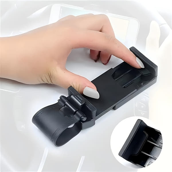 Universal Car Phone Holder, Plastic Steering Wheel Mount, Mobile-Phone Stand Support, Bike Clip Mount, Durable and Easy to Use