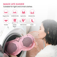 3-in-1 Luxury Bra Laundry Organizer - XXL Silicone Wash Bag with Locking Snap Closure, Prevents Stretching & Tangling, Fits 5 Bras & Swimsuits, Quick-Dry Fabric, Non-Toxic Material, Travel Essential, Multi-Purpose Use, Laundr