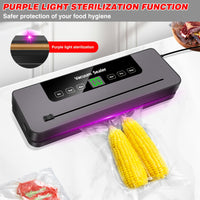 Commercial Vacuum Sealer Seals a Food Saver System for Meals with 10 Sealing Bags, 5 Modes, 65 KPA, to Keep Meat, Vegetables, Fruits, Grains Fresh, Without Battery