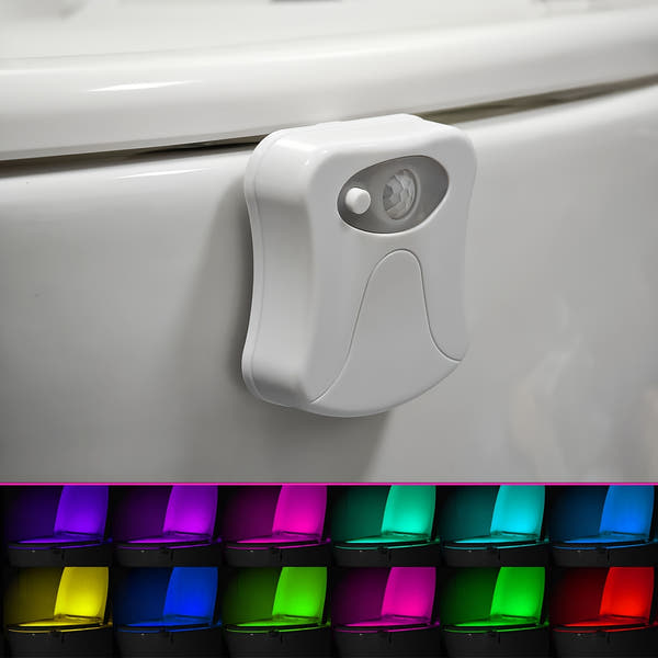 Toiletten Licht, WC-Licht, Bewegungssensor, 16 verschiedene Farben, WC Nachtlicht