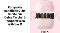 Kompakte handliche Gl&auml;tt-B&uuml;rste f&uuml;r deine Tasche, 3 Temperaturen w&auml;hlbar 🌸 by@Outfy
